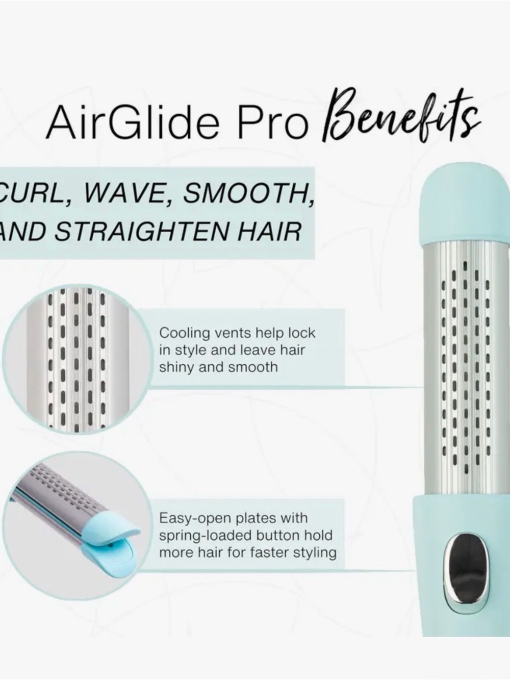 NWT - Calista - Lilac Ceramic - Airglide Pro Cool Breeze Styler - Picture 3 of 5